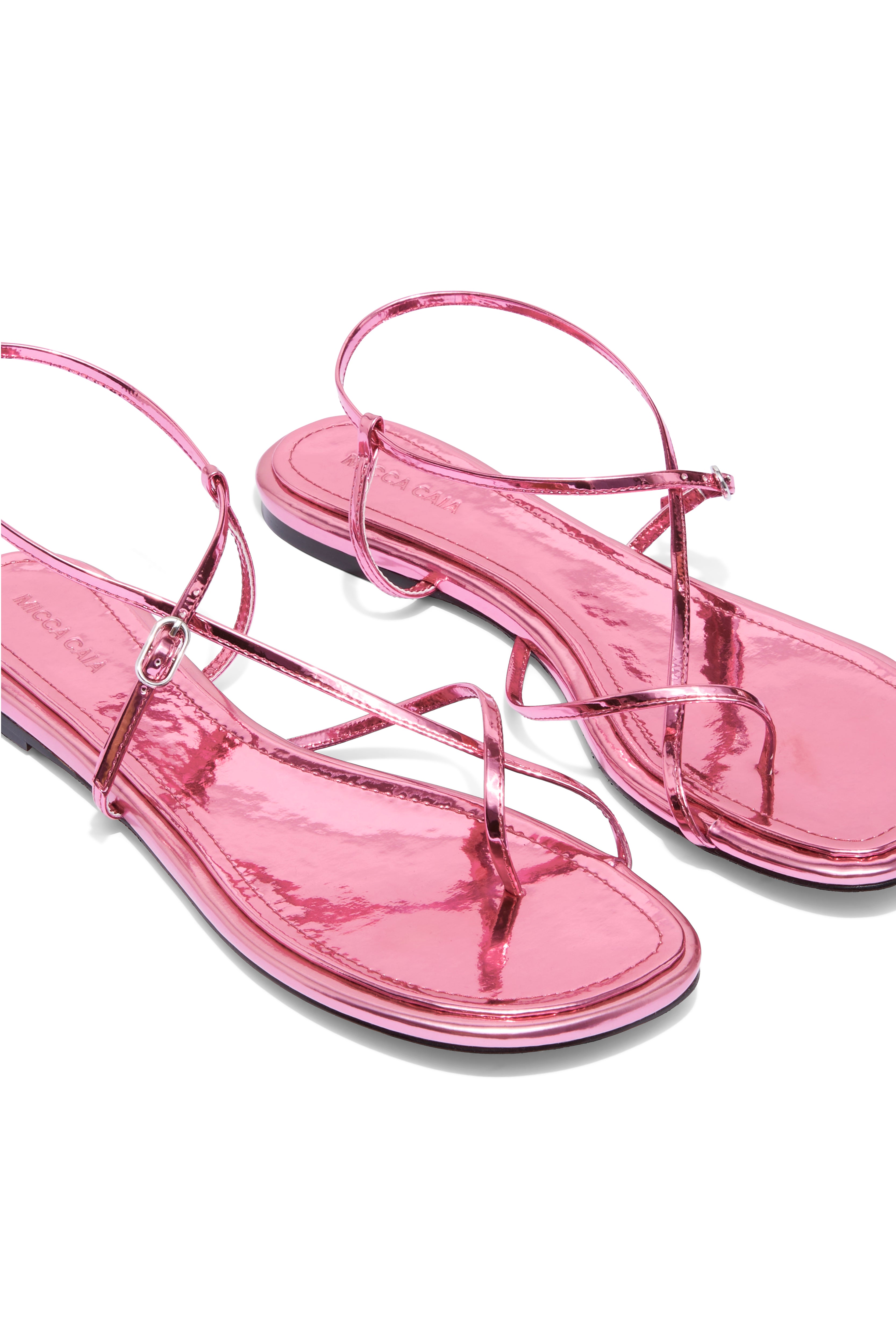 a d02a d04。Pinky DELLA SANDAL - METALLIC PINK – MICCA CAIA