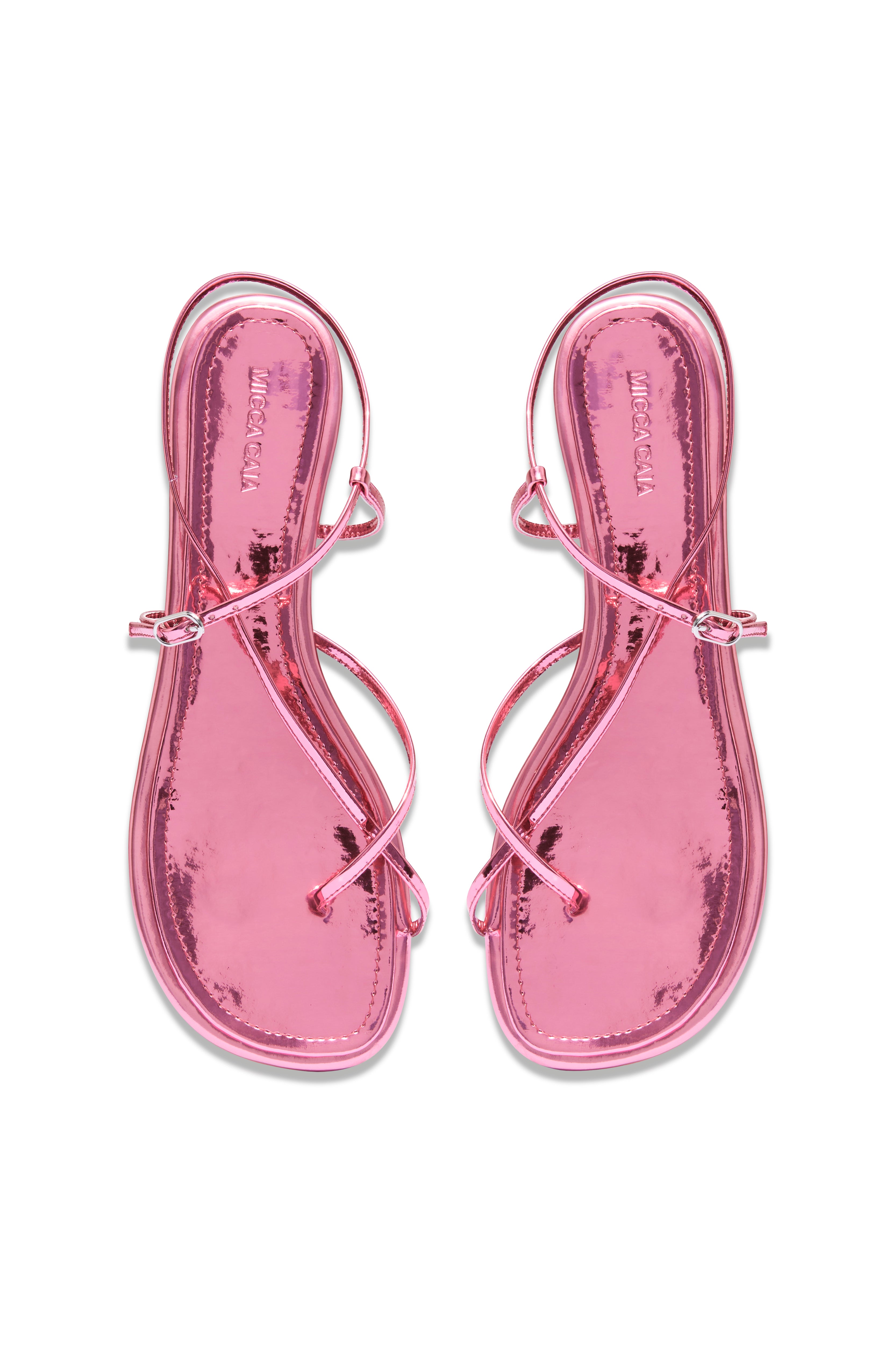 DELLA SANDAL - METALLIC PINK – MICCA CAIA